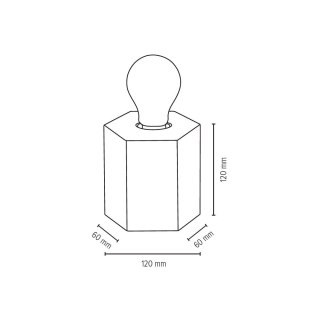 Lampa stołowa HEXAR HEXAR BRZOZA