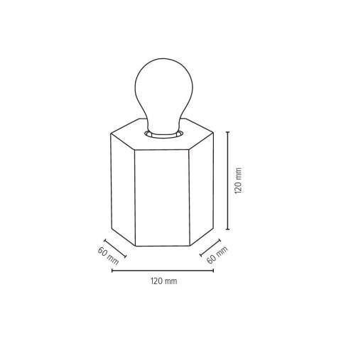 Lampa stołowa HEXAR HEXAR BRZOZA Lampa stołowa HEXAR HEXAR BRZOZA