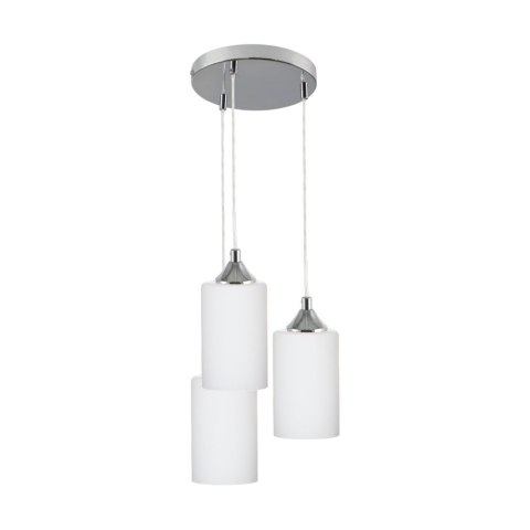 Lampa wisząca BOSCO 3 Biały Chrom Lampa wisząca BOSCO 3 Biały Chrom