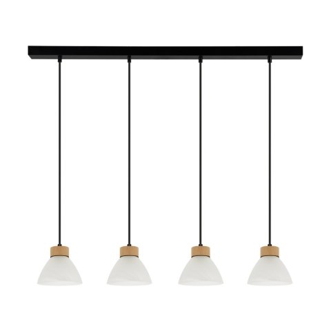 Lampa wisząca PRAHAS 4 CZARRNY DĄB OLEJOWANY BIAŁY Lampa wisząca PRAHAS 4 CZARRNY DĄB OLEJOWANY BIAŁY