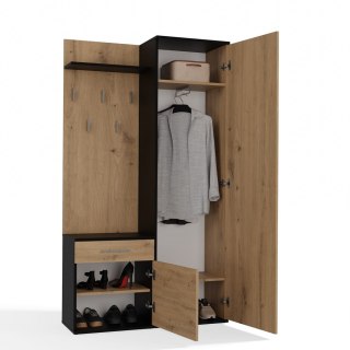 Garderoba Duo DUO ANTRACYT ARTISAN