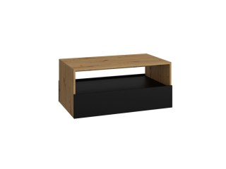 ŁAWA REBEL - DĄB ARTISAN / CZERŃ MAT
