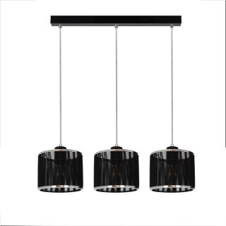 Lampa wisząca ANINA 3 CZARNY CHROM
