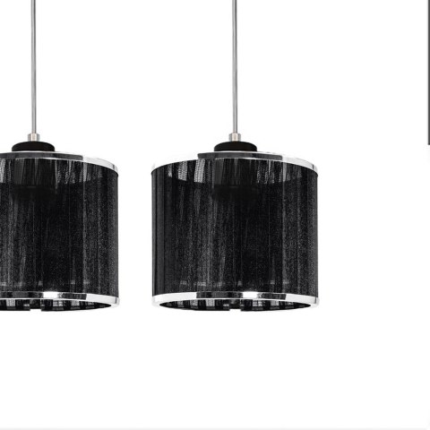 Lampa wisząca ANINA 3 CZARNY CHROM