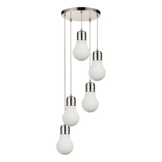 Lampa wisząca BULB 5 Biały Chrom