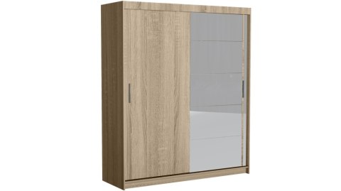 SZAFA FARO DRZWI PRZESUWNE LUSTRO 180CM DĄB SONOMA SZAFA FARO DRZWI PRZESUWNE LUSTRO 180CM DĄB SONOMA