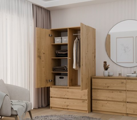 Szafa Malwa SS-90 DĄB ARTISAN Szafa Malwa SS-90 DĄB ARTISAN