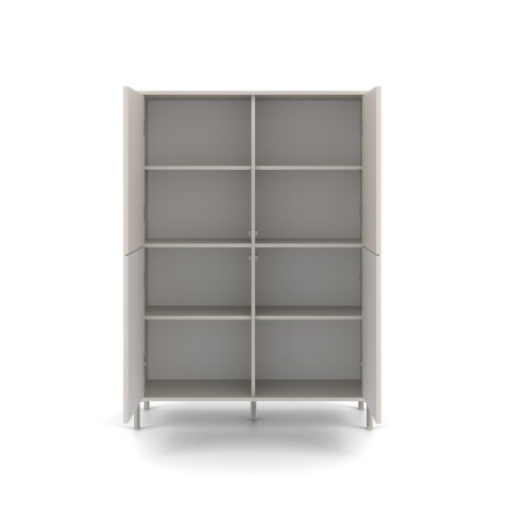 Witryna KAMARO 4DK SLIM/GŁADKI KASZMIR 4 Drzwi Lamele Front Ryflowany + Klasyczny Witryna KAMARO 4DK SLIM/GŁADKI KASZMIR 4 Drzwi Lamele Front Ryflowany + Klasyczny
