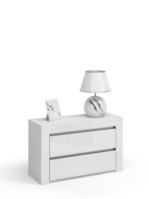 KOMODA DEKO D2 MAX - BIEL POŁYSK