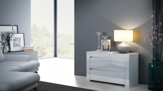 KOMODA DEKO D2 MAX - BIEL POŁYSK