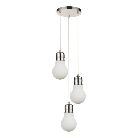 Lampa sufitowa BULB 3 Biały Chrom Lampa sufitowa BULB 3 Biały Chrom