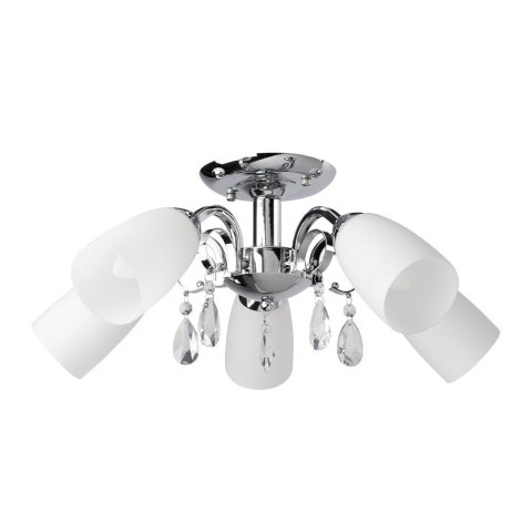 Lampa sufitowa GERO 5 Biały Chrom Lampa sufitowa GERO 5 Biały Chrom
