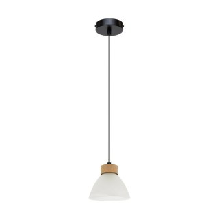 Lampa wisząca PRAHAS 1 CZARRNY DĄB OLEJOWANY BIAŁY