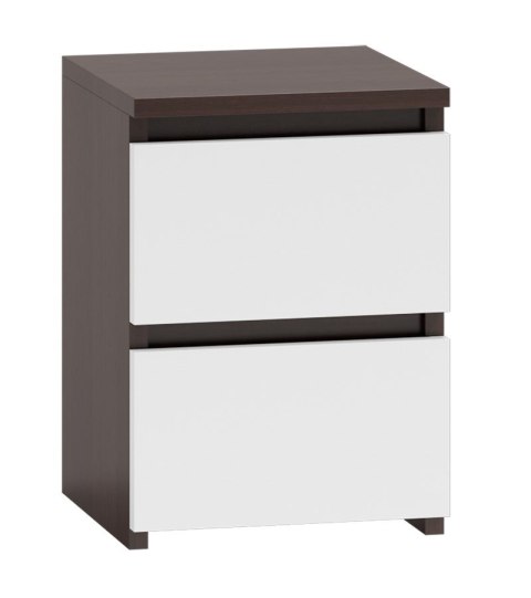 SZAFKA NOCNA MALWA M2 - BIEL/WENGE SZAFKA NOCNA MALWA M2 - BIEL/WENGE