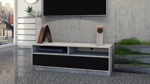 SZAFKA RTV KARO - BETON CZERŃ POŁYSK SZAFKA RTV KARO - BETON CZERŃ POŁYSK
