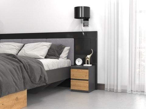 Szafka nocna Malwa M2 ANTRACYT ARTISAN Szafka nocna Malwa M2 ANTRACYT ARTISAN