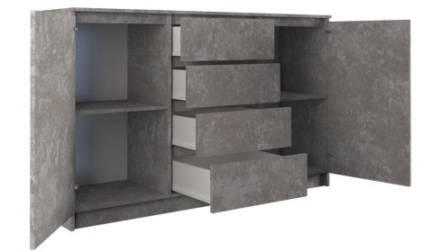 KOMODA 2D4S 140 - BETON KOMODA 2D4S 140 - BETON