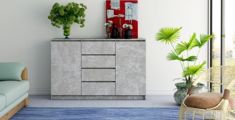 KOMODA 2D4S 140 - BETON KOMODA 2D4S 140 - BETON