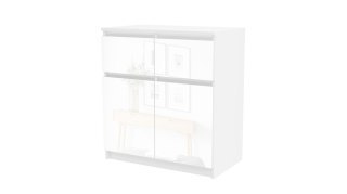 KOMODA MALAGA 2D2S BIEL POŁYSK