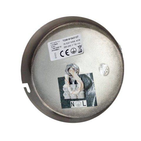 Lampa kinkiet TOMI 1 BIAŁY SATYNA Lampa kinkiet TOMI 1 BIAŁY SATYNA
