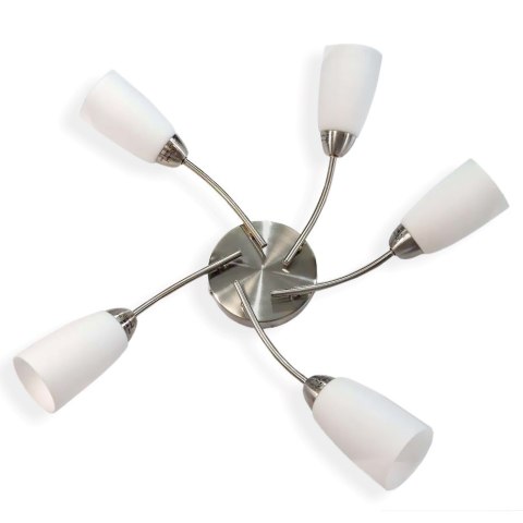 Lampa sufitowa TERNI 5 BIAŁY SATYNA Lampa sufitowa TERNI 5 BIAŁY SATYNA