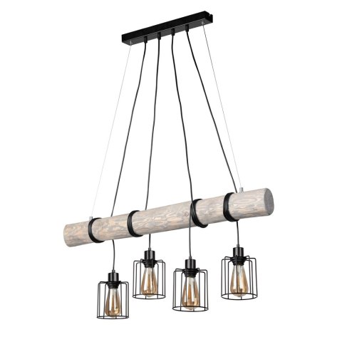 Lampa wisząca KEYLA 4S CZARNY SZARY Lampa wisząca KEYLA 4S CZARNY SZARY