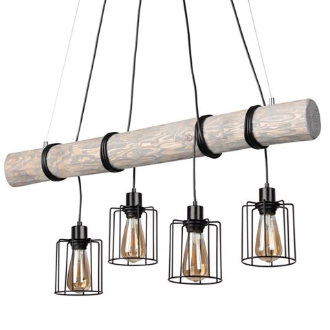 Lampa wisząca KEYLA 4S CZARNY SZARY Lampa wisząca KEYLA 4S CZARNY SZARY