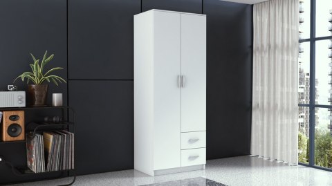 SZAFA ROMANA 80 DRZWI 2 SZUFLADY 80CM BIAŁA SZAFA ROMANA 80 DRZWI 2 SZUFLADY 80CM BIAŁA