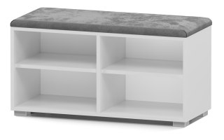 SZAFKA NA BUTY SIEDZISKO SCHOWEK OPAL 4P BIEL MAT