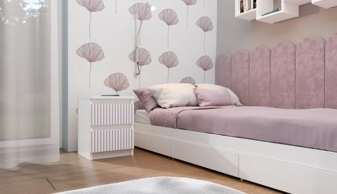 Szafka nocna Malwa M2 ARTESO PINK / Różowy Szafka nocna Malwa M2 ARTESO PINK / Różowy