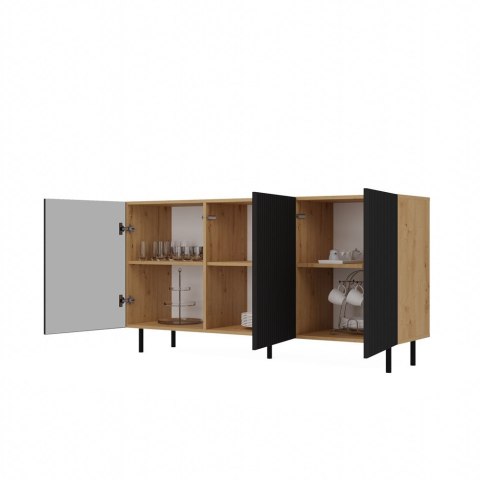Komoda KAMA 3D SLIM ARTISAN CZARNY Komoda KAMA 3D SLIM ARTISAN CZARNY