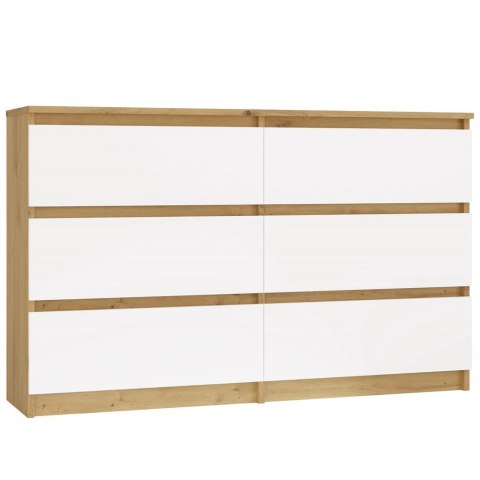 Komoda Malwa M6 120 DĄB ARTISAN BIAŁY Komoda Malwa M6 120 DĄB ARTISAN BIAŁY