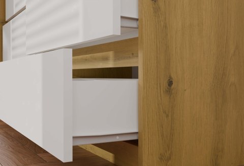 Komoda Malwa M6 120 DĄB ARTISAN BIAŁY Komoda Malwa M6 120 DĄB ARTISAN BIAŁY