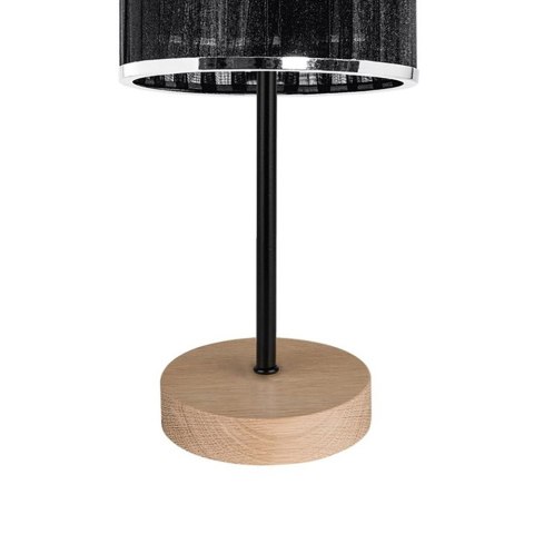 Lampa stołowa MILA 1.0 CZARNY CHROM DĄB OLEJOWANY Lampa stołowa MILA 1.0 CZARNY CHROM DĄB OLEJOWANY
