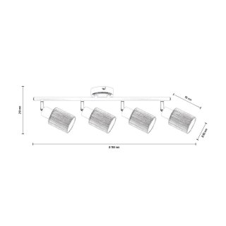 Lampa sufitowa CARLA 4 CZARNY