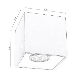 Lampa sufitowa NICOLD NICOLD CZARNY