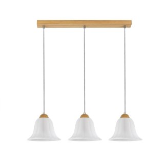 Lampa wisząca ANNA 3 BIAŁY DĄB