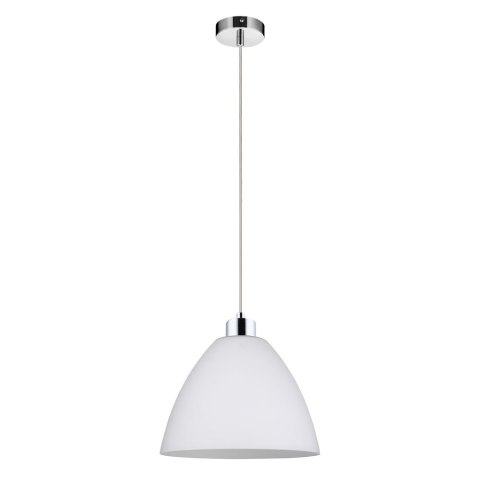 Lampa wisząca GLOBE GLOBE CHROM MLECZNY Lampa wisząca GLOBE GLOBE CHROM MLECZNY