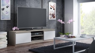 STOLIK RTV MALWA 140 - DĄB SONOMA / BIEL
