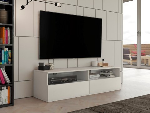 STOLIK RTV RUMBA 140 - BIEL STOLIK RTV RUMBA 140 - BIEL