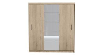 SZAFA FARO DRZWI PRZESUWNE LUSTRO 235CM DĄB SONOMA