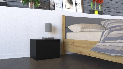 SZAFKA NOCNA KARO K1 - CZERŃ MAT SZAFKA NOCNA KARO K1 - CZERŃ MAT
