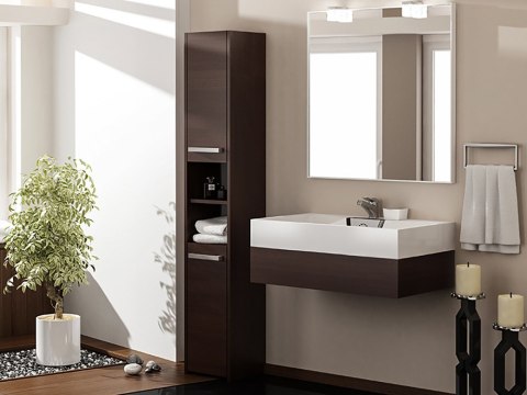 Słupek łazienkowy Sara S30 WENGE