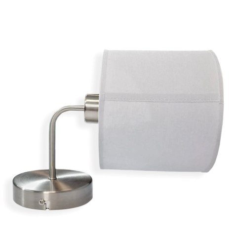 Lampa kinkiet TOMI 1.2 SZARY SATYNA