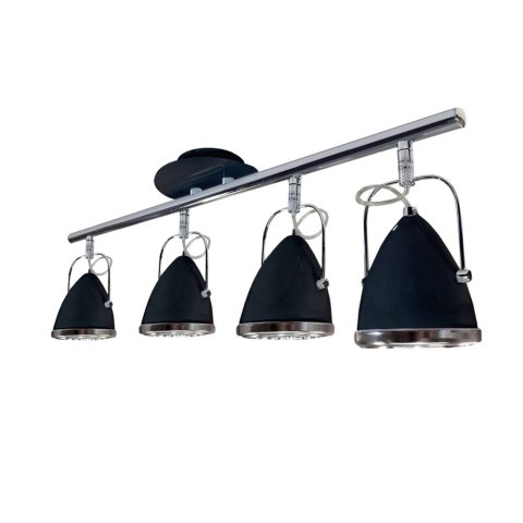 Lampa sufitowa OLIVER 4C CZARNY CHROM Lampa sufitowa OLIVER 4C CZARNY CHROM