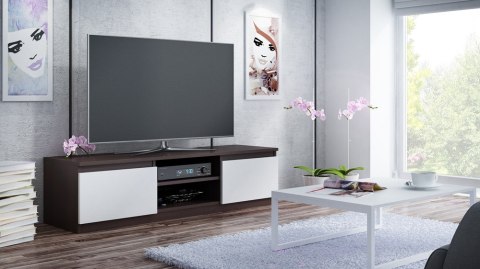 STOLIK RTV MALWA 140 - WENGE / BIEL STOLIK RTV MALWA 140 - WENGE / BIEL