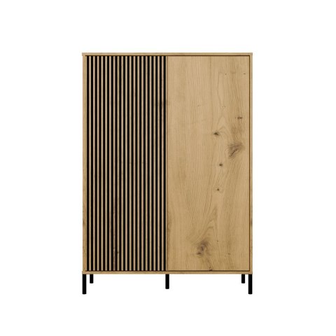 Witryna KAMARO 2DD SLIM/GŁADKI DĄB ARTISAN Lamele Front Ryflowany + Klasyczny Witryna KAMARO 2DD SLIM/GŁADKI DĄB ARTISAN Lamele Front Ryflowany + Klasyczny