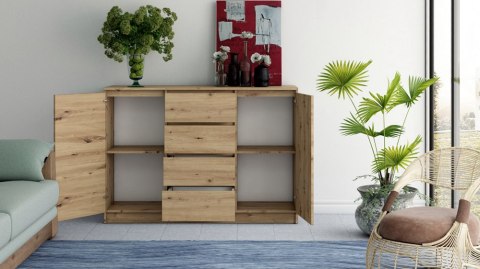 KOMODA 2D4S - DĄB ARTISAN KOMODA 2D4S - DĄB ARTISAN
