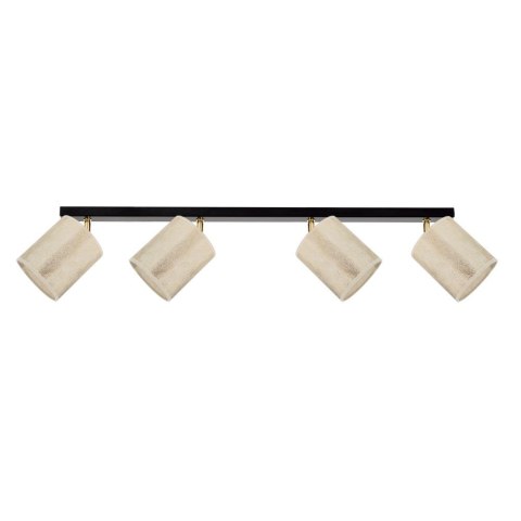 Lampa sufitowa ORA 4 CZARNY ZŁOTY