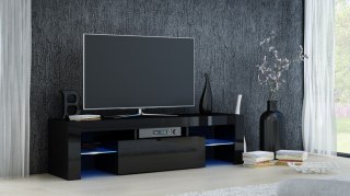STOLIK RTV 140 DEKO CZERŃ POŁYSK KOMPLET